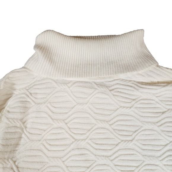Cyrus Cowl Neck Womens M White Sweater - Picture 3 of 8